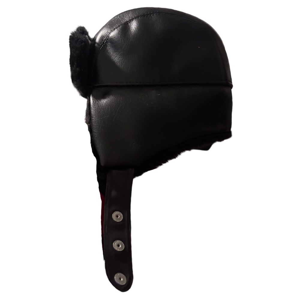 Vintage Faux Leather Bomber Cap XL Amalgamated Union of Clothing Workers